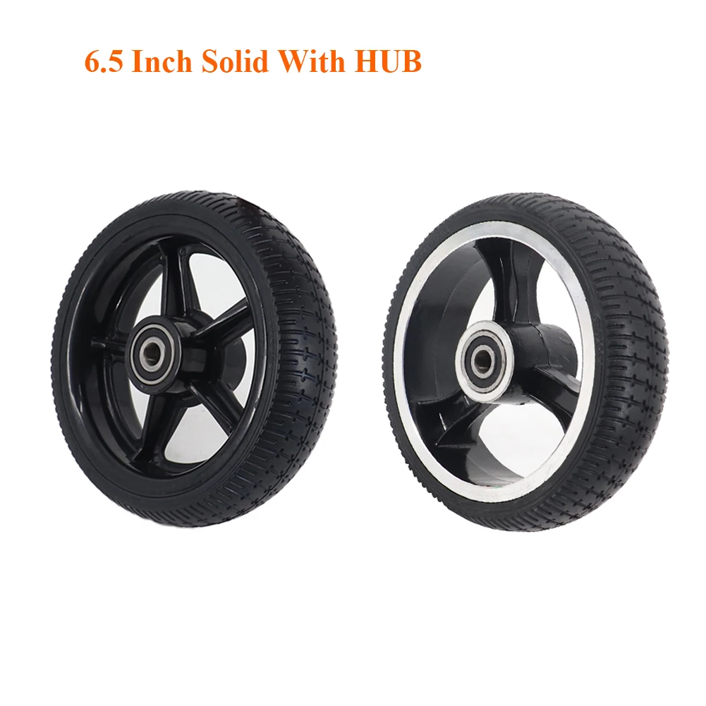 6.5 Inch Solid Wheels 6.5-inch Explosion Resistance Non-inflatable Tyre Wheels With Hub for Electric Scooters Baby Carriage