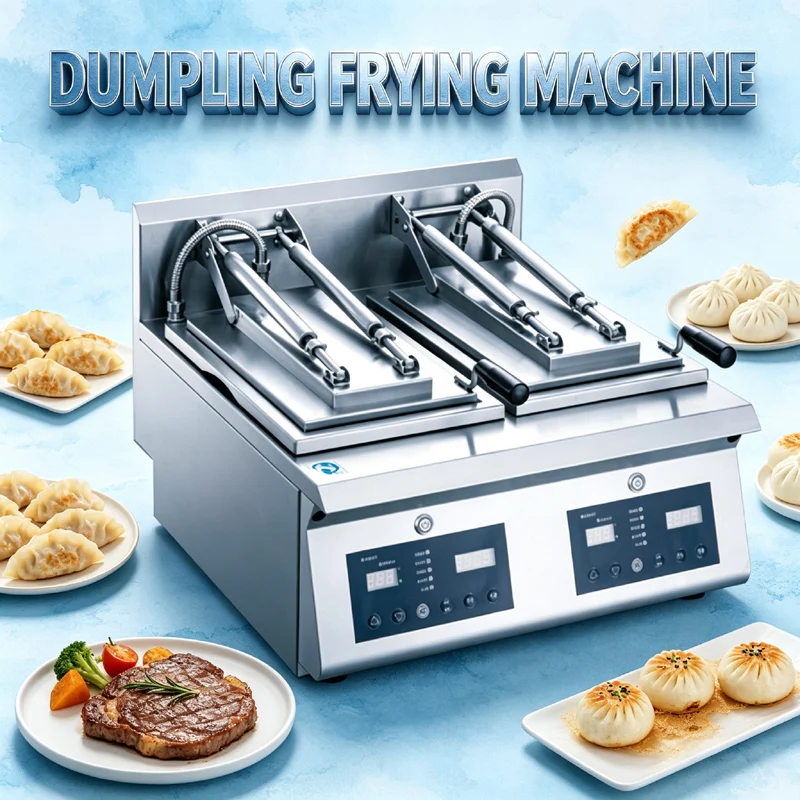 Multifunctional Automatic Dumpling Machine Electric Frying Pan Auto Water Injection Timing Cook Steak Water Fried Bun Pancake