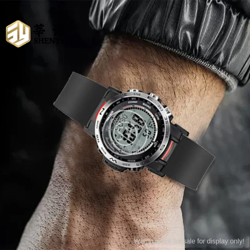 23 مللي متر حزام Fuororubber خالي من الغبار لسلسلة تسلق الجبال Casio PRO TREK PRT-B50/B70 PRW-35/51/61Y حزام ساعة فيتون 23 مللي متر