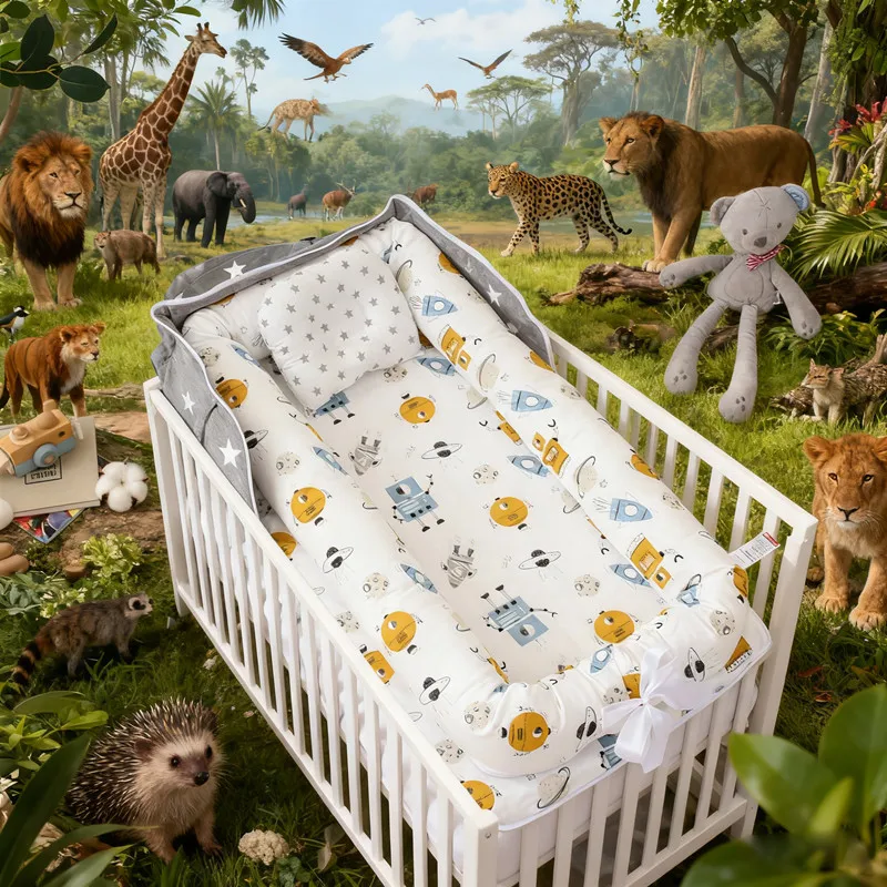 

2026 New Baby Sleeping Basket Portable Travel Baby Crib Lightweight Safe Folding Baby Bed