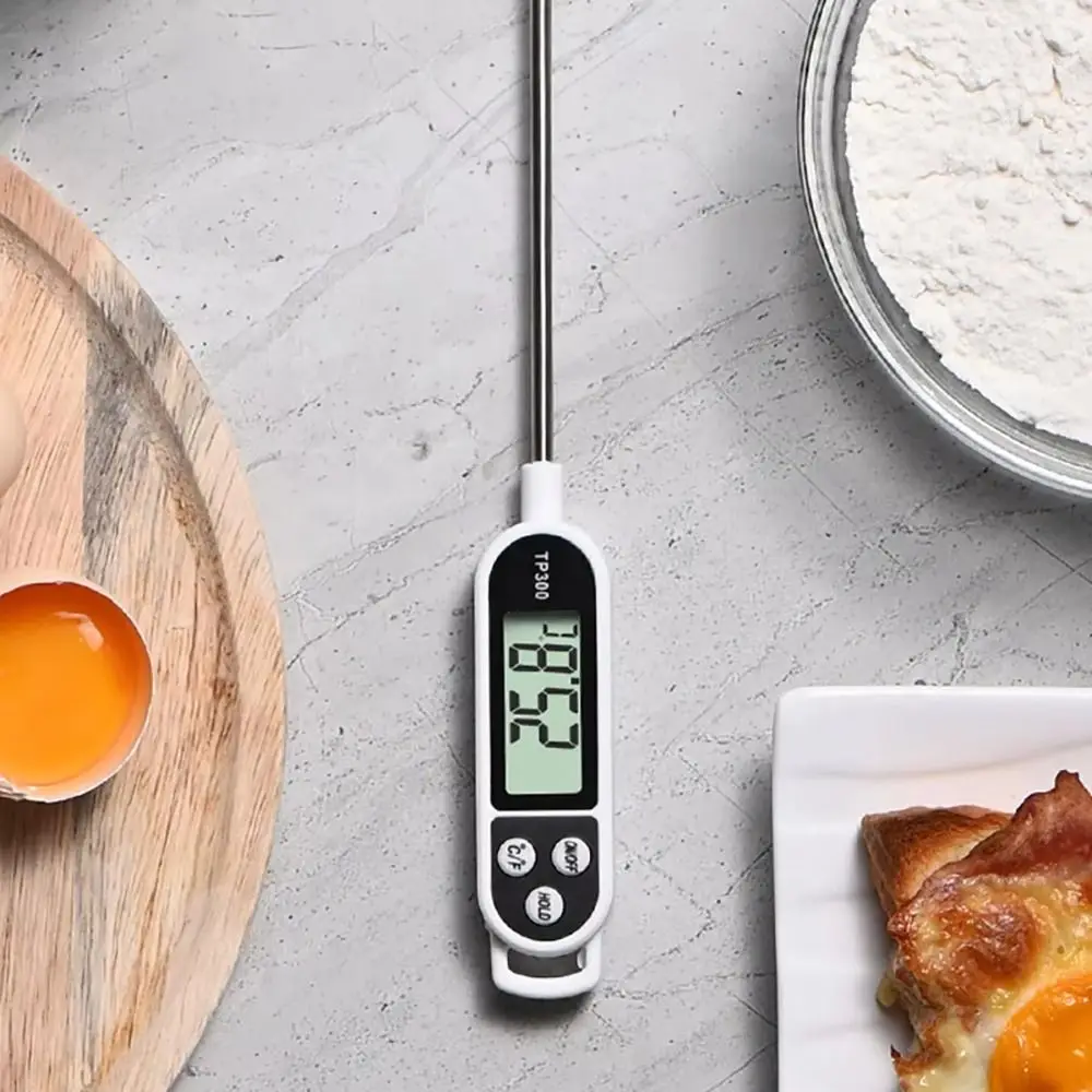 TP300 Probe Food Thermometer Electronic Display Accurate Digital Food Thermometer Stainless Steel Long Probe Kitchen Tools Water