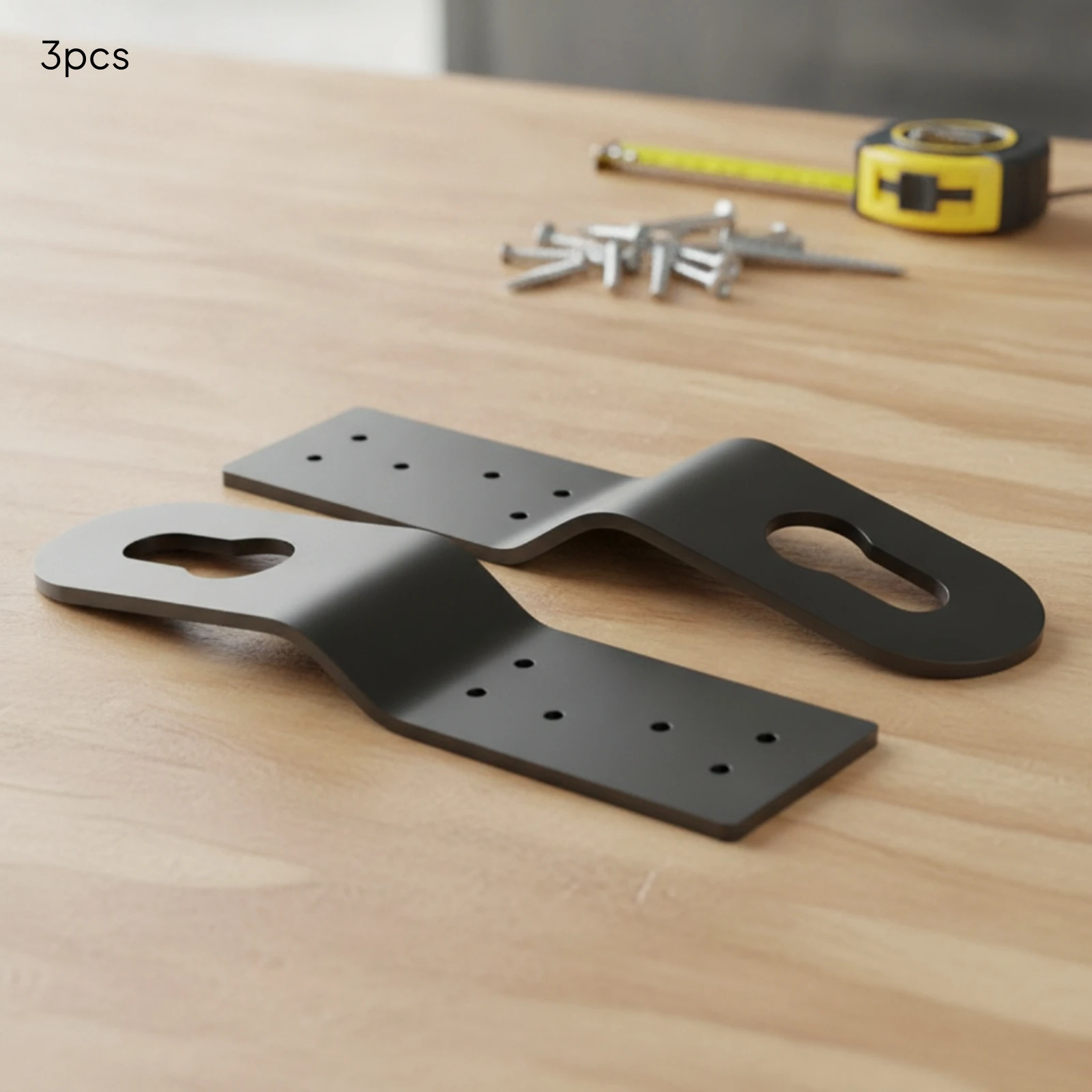 3 Pieces Roof Safety Anchor Powder-Coated Anchor Plate with Keyhole Hardware Heavy Duty Corrosion-Resistant for Roofers