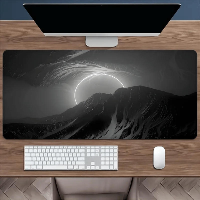 لوحة ماوس Solar Eclipse Mountain Landscape Gaming Keyboard Mat غير قابلة للانزلاق سرعة ملحقات الكمبيوتر المحمول حصيرة مكتبية كبيرة #2