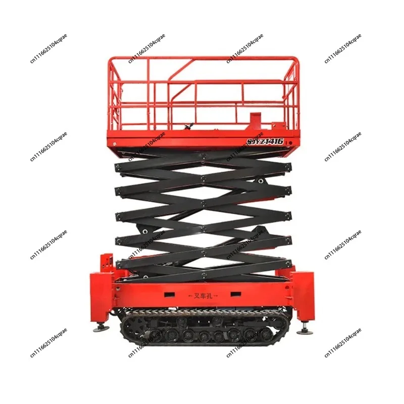 Crawler Lift Platform Muddy Road Off-road Crawler Aerial Work Vehicle Crawler Lift