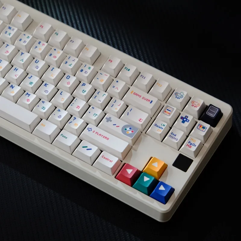 151 Key For Retro Super SFC Theme PBT Material Dye Sub Cherry Profile Keycap Set For MX Switch Gaming Mechanical Keyboard