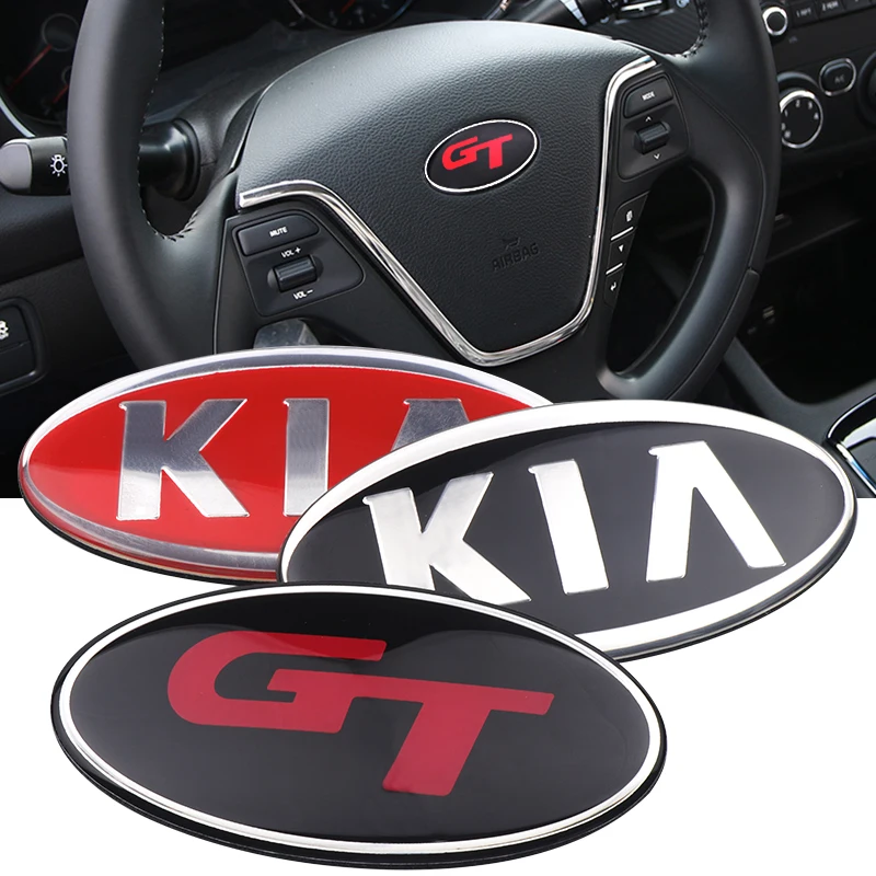 Car Styling Steering Wheel Sticker Decoration Decal for Kia Sportage Rio Sorento Soul Picanto Optima Ceed Forte Cadenza Cerato view 2