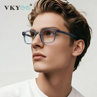 VICKY, gafas de lectura con luz azul para hombre, diseño cuadrado geométrico, a la moda, personalizadas, se pueden personalizar con prescripción