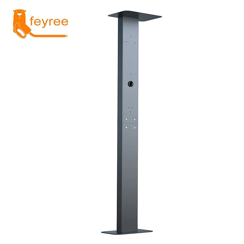 Electric Vehicle Charging Station Pile Post Upright Post Wall Mounted for Wallbox Type1 Type2 Charger