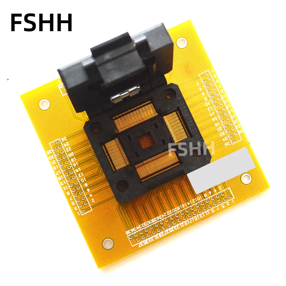 IC51-1284-1433-10 FPQ-128-0.5-03 test socket LQFP128 PQFP128 TQFP128 QFP128 adapter Pitch 0.5mm