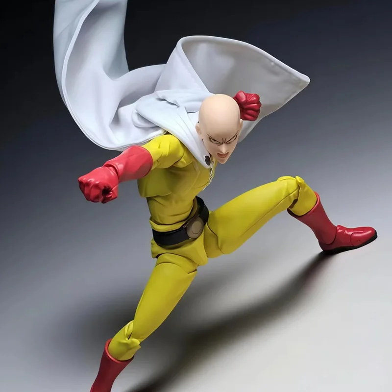 KAIYODO مذهلة ياماغوتشي Revoltech Saitama عمل الشكل واحد لكمة رجل بولي كلوريد الفينيل تمثال أنيمي لعبة مجسمة جمع هدية #5