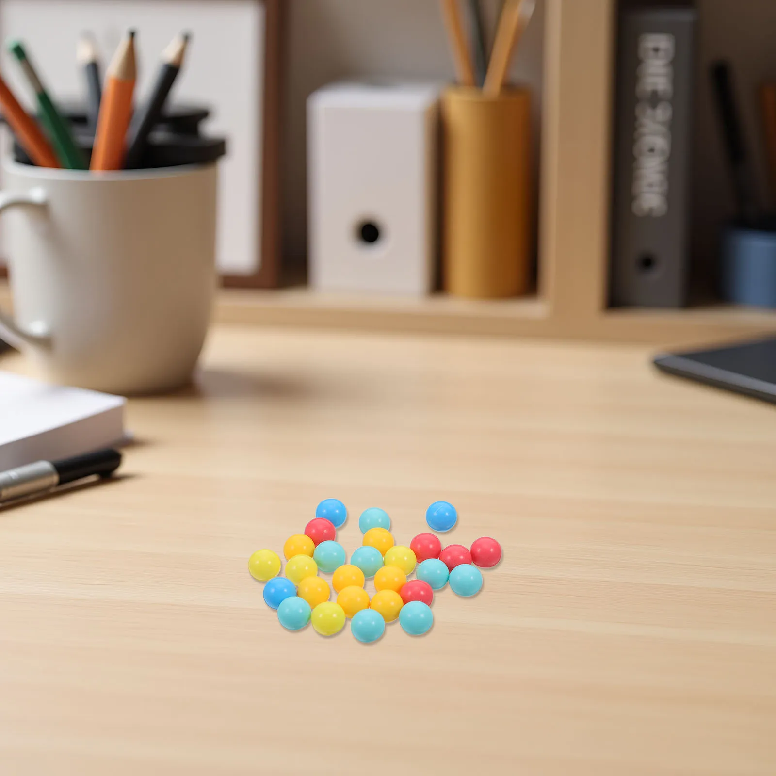 

100Pcs Tiny Colored Beads Math Counting Tools for Kids Classroom Teaching and Home Tutoring Supplies Probability Teaching Beads