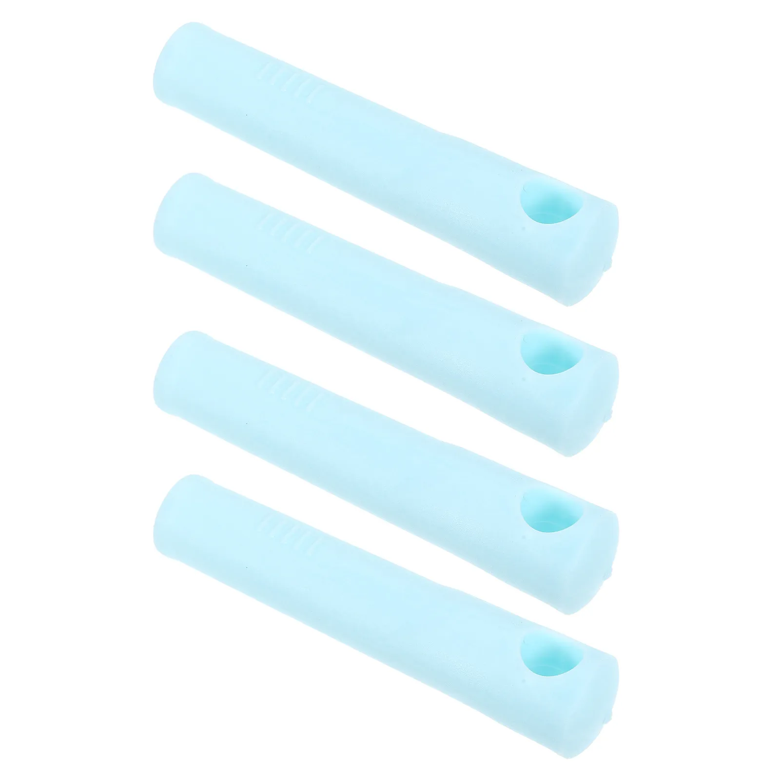 

4Pcs Mop Broom Handle Replacement Caps Anti-Slip Plastic Grip Hanging Hole for Mop Stick Broom Pole 14Mm Dustpan Rod Grip Blue