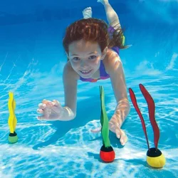 3 Piece Kids Sports Pool Toys Ocean Plant Shape Diving Toys Diving Swimming Training Pool Kids Accessories