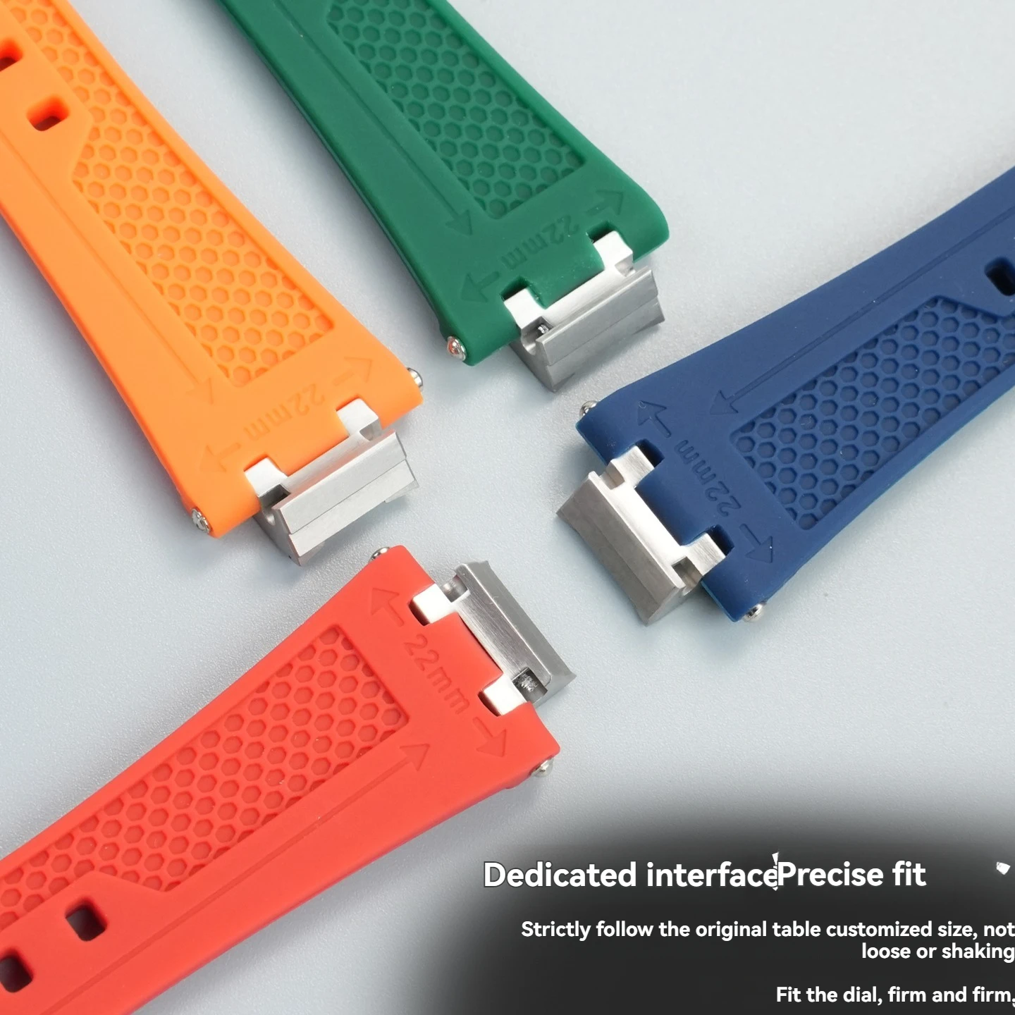 حزام ساعة سيليكون لساعة موريس لاكروا أيكون AI6008 6038 AI6058 AI1008 AI6007 سوار معصم رجالي برأس معدني من الفولاذ #4