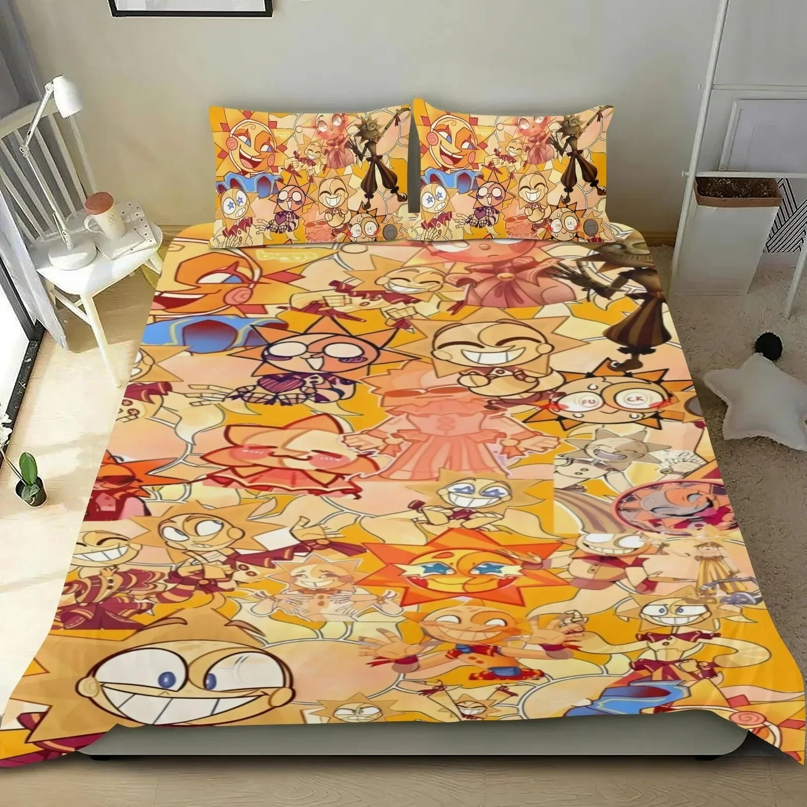 FNAF Sundrop Moondrop Duvet Cover 3D Exquisite Digital Printing Bedding Set Comforter Bed Youth Home Decor Kids Boys Gift