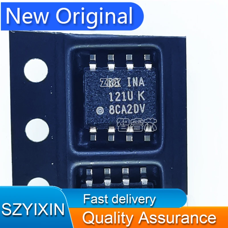 5Pcs/Lot New Original INA121UK INA121U SOP8 Instrumentation Amplifier INA121U/2K5