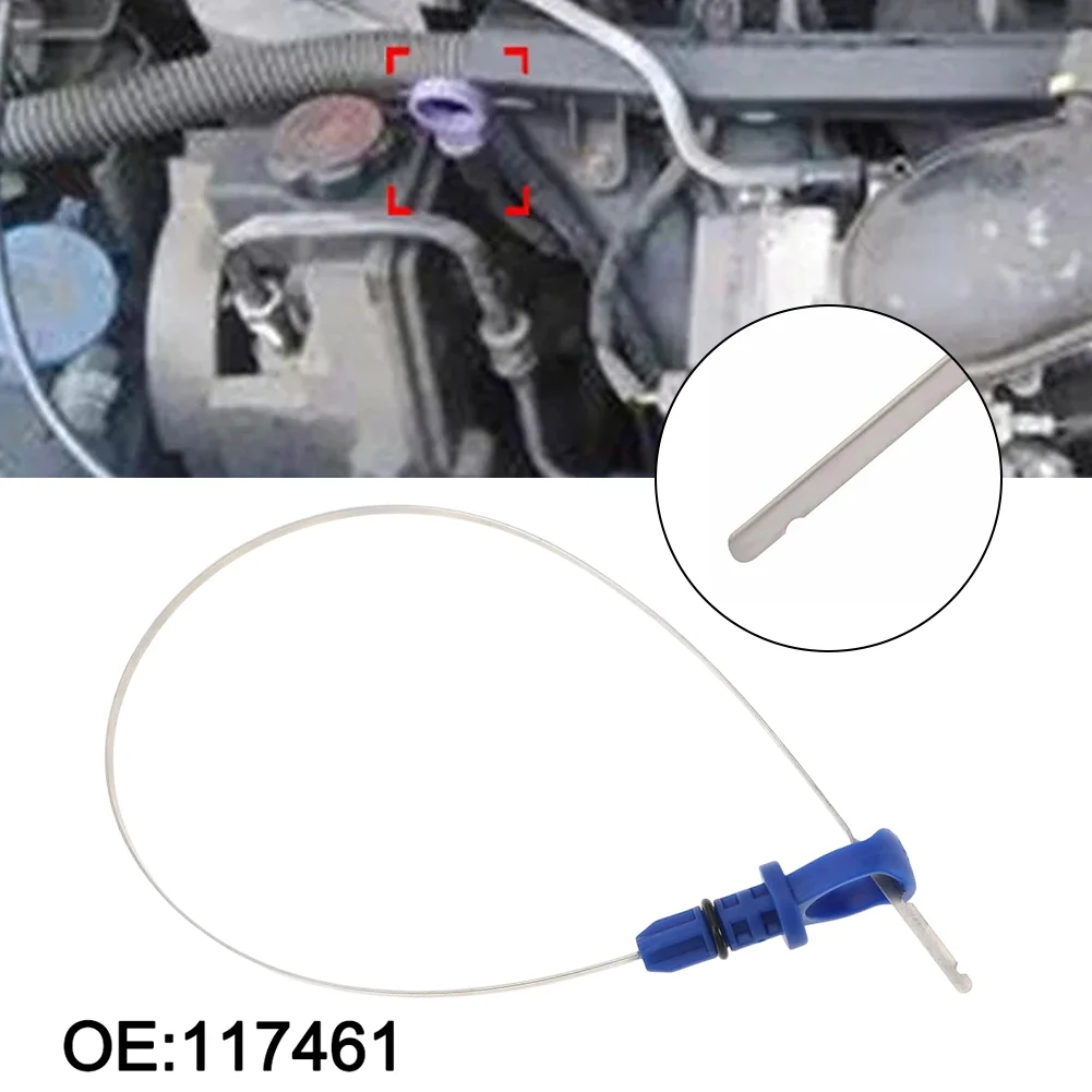 Steel Gauge Engine Oil Dipstick Vehicle Maintenance Precision Measurement Direct Replacement Easy Installation