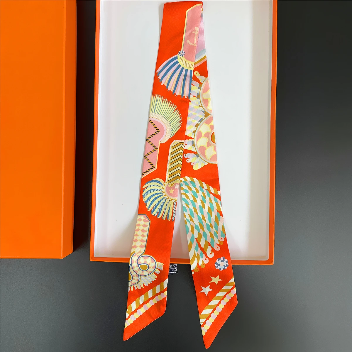 Marke Design Twill 100% Seide Schal Luxus Mode Schal Frauen Foulard Dünne Tasche Schals Neue Heiße Halstuch Haar Stirnband – Detail 7