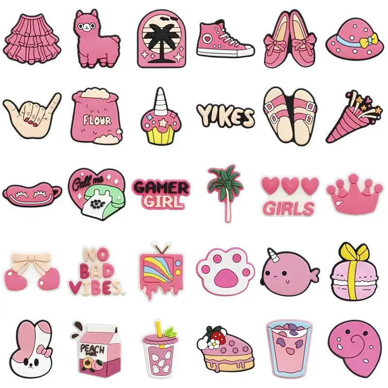 Shoe Charms for Crocs Accessories Alpaca Shoes Charm for Croc Decorations Pins Men Accessory Jeans Woman Clogs Clips Badges