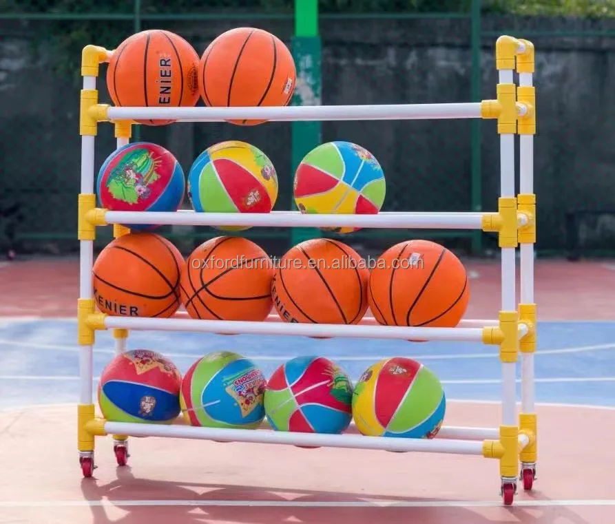 경기장 농구 축구 보관 랙 보관 바구니