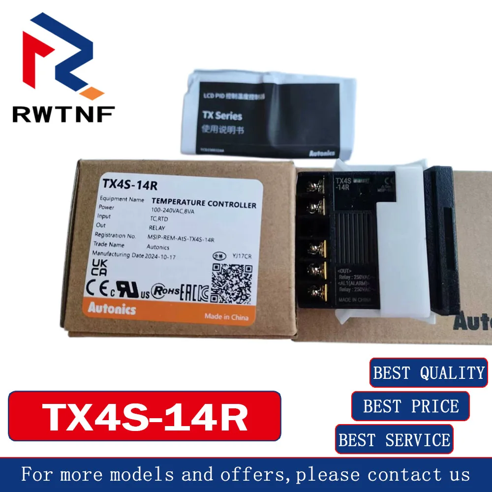 Brand New Genuine TX4S-14R Autonics 100-240VAC power supply temperature controller,warehouse stock