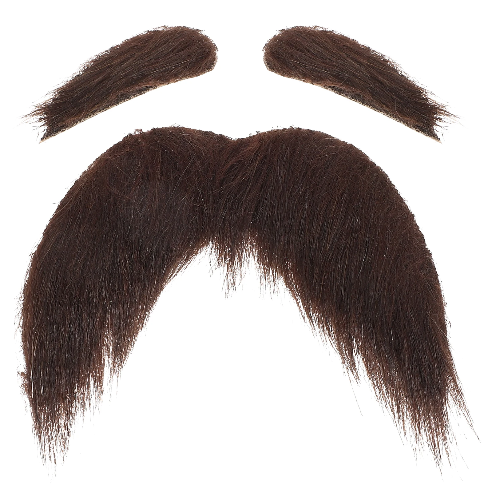 1 conjunto auto-adesivo barba falsa sobrancelhas velho traje adereços para halloween cosplay festa masculino acessórios kit de cabelo facial