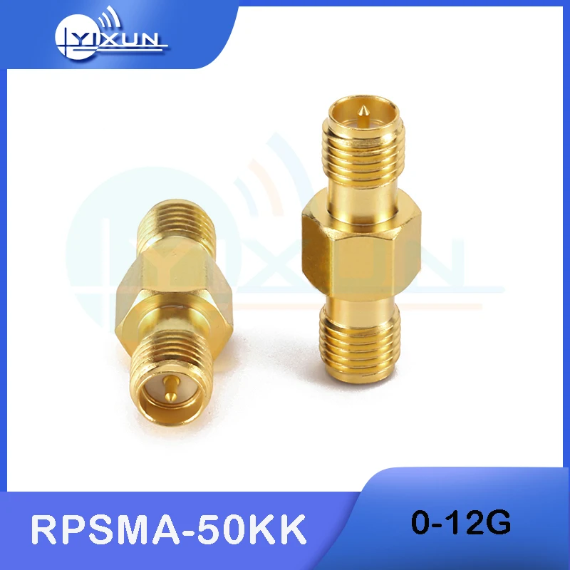 5PCS RPSMA-50KK RF Connector RP SMA female to female 2-way Adapter SMA-K to SMA-K high frequency 0-12G test connector