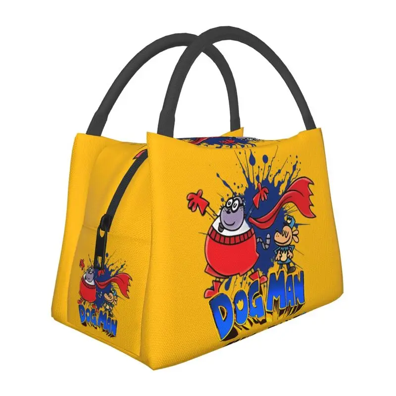 

Dogs Man Comic Movie Insulated Lunch Bags for Women Resuable Thermal Cooler Food Lunch Box Outdoor Camping Travel