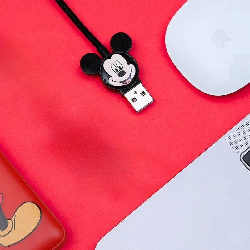 New Disney Mickey animation cartoon cute peripheral data cable ipone14 business trip convenient personalized charging cable