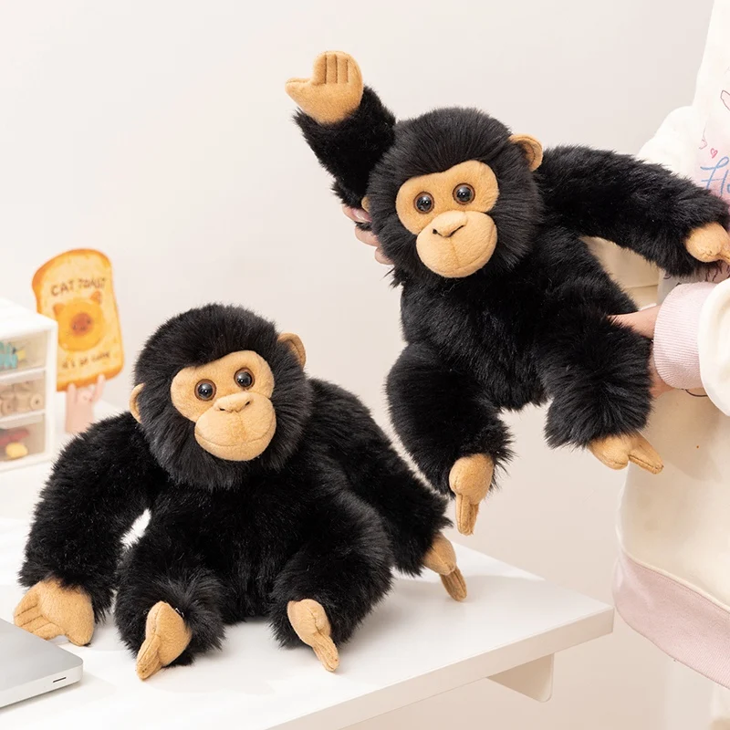 

Плюшевая игрушка-горилла 20 см: реалистичная обезьяна, мягкая подушка-шимпанзе для детей и домашнего декора