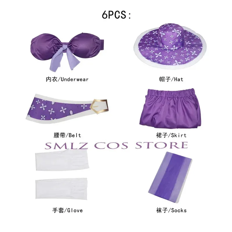 أنيمي تأثيري 15th الذكرى ملكة جمال روبن زي الأرجواني النساء فساتين موحدة قبعة الصدرية شعر مستعار مجموعة لعب الحفلات الزي eo]5