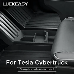 For Tesla Cybertruck 2024 2025 Center Console Lower Storage Box Car Interior Accessories Tidying Tray Organizer Case 2pcs