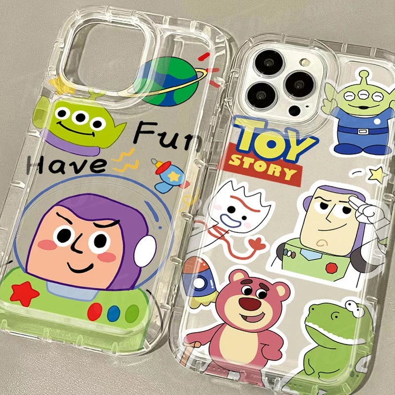 Cartoon Disney Speelgoed Verhaal Case Voor Xiaomi Redmi Note 13 12 Pro Plus 12S 11 11S 10 10S 9 9S 8 Pro 12c 10c Schokbestendige Doorzichtige Hoes