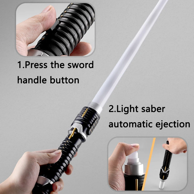 جديد Lightsaber LED ليزر السيف الهذيان تأثيري ضوء عصا الاطفال الهدايا لعبة باردة قوة FX FOC الناسف اللعب