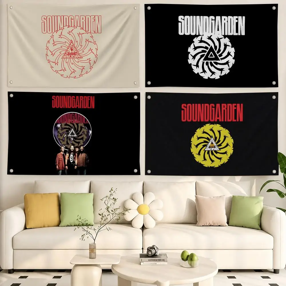 Rock Band Soundgarden Flags Flags, Room, Dormitory, Camping, Party, Home Decor Gifts