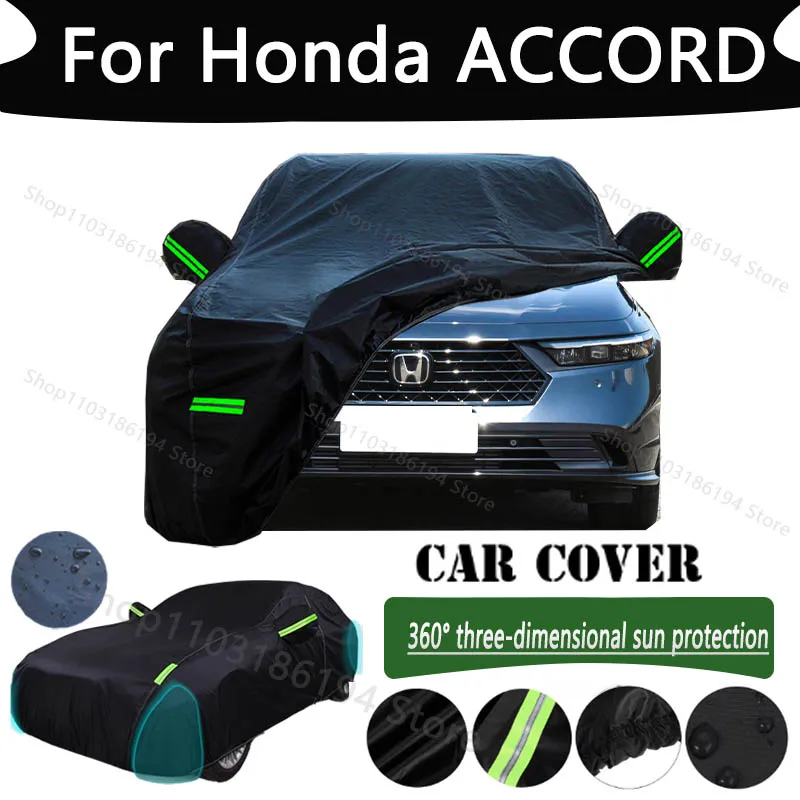 For Honda ACCORD Outdoor Protection Full Car Cover Snow Covers Rainwater Sunshine Dustproof Scratches Car Cover