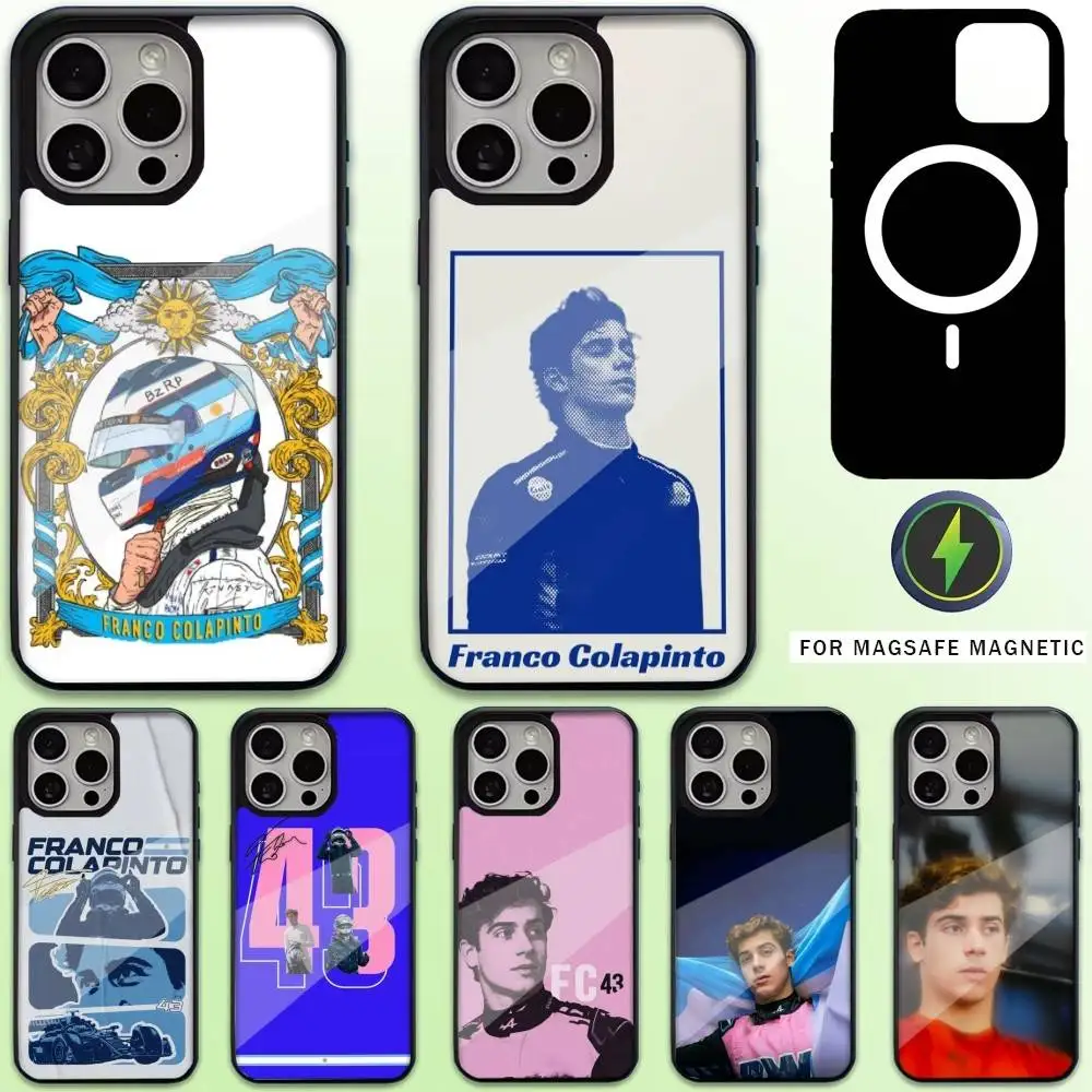 

43 F-Franco C-Colapinto Phone Case For iPhone17,16,15,14,13,12,11 Plus,Pro Max Magnetic Magsafe Wireless Charging