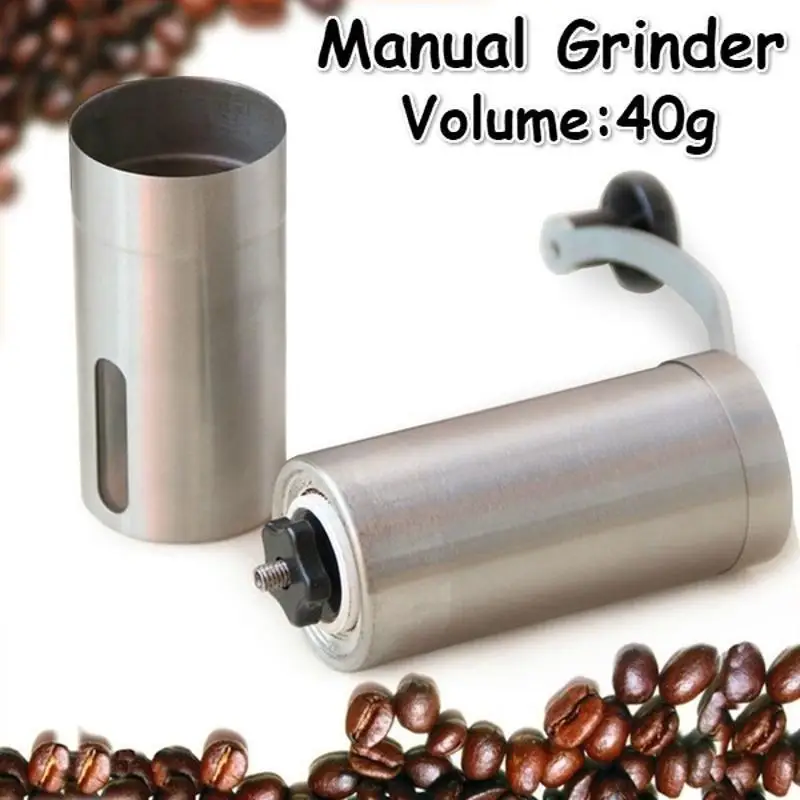 

Mini Manual Coffee Grinder Stainless Steel Hand-Cranked Bean Mill Kitchen Tool for Grinding Coffee Beans Handmade Foamer