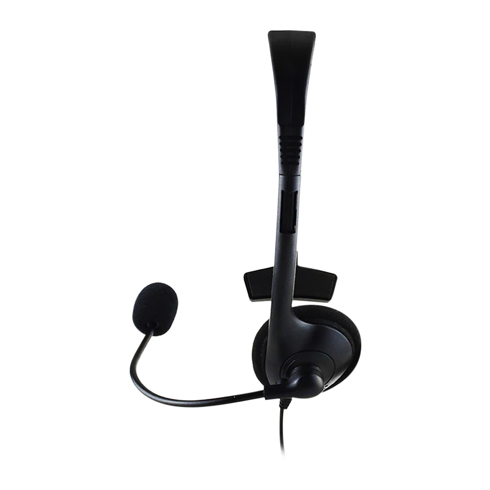 1PCS USB Headset with Microphone Single-Sided Computer Headphone Lightweight Call Center Wired Headset for PC/Laptop/Computer