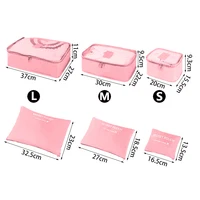 6pcs Travel Organizer Storage Bags Portable Travel Suitcases Organizer Travel Bag For Women Luggage Organizer Clothes Shoes Bag 6
