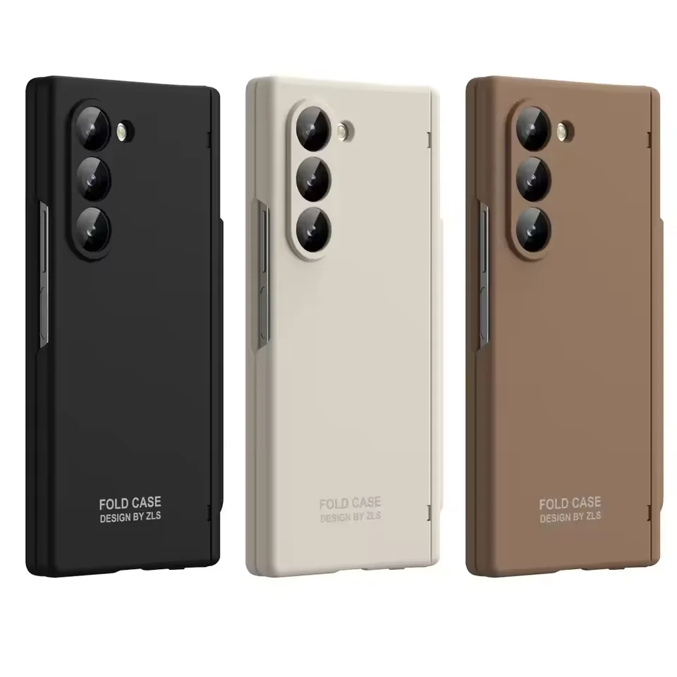 

Бизнес-навесной складной чехол для телефона с защитой от отпечатков пальцев для Samsung Galaxy Z Fold 7, 6, 5, 4, противоударный чехол со стилусом из закаленной пленки