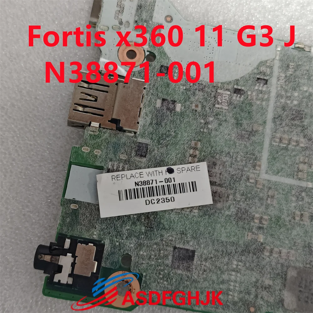 Original N38871-001 for HP Fortis x360 11 G3 J Chromebook Motherboard DA0GANMB6B0 REV:B N38871-001 SRKH0 CPU test OK shipped