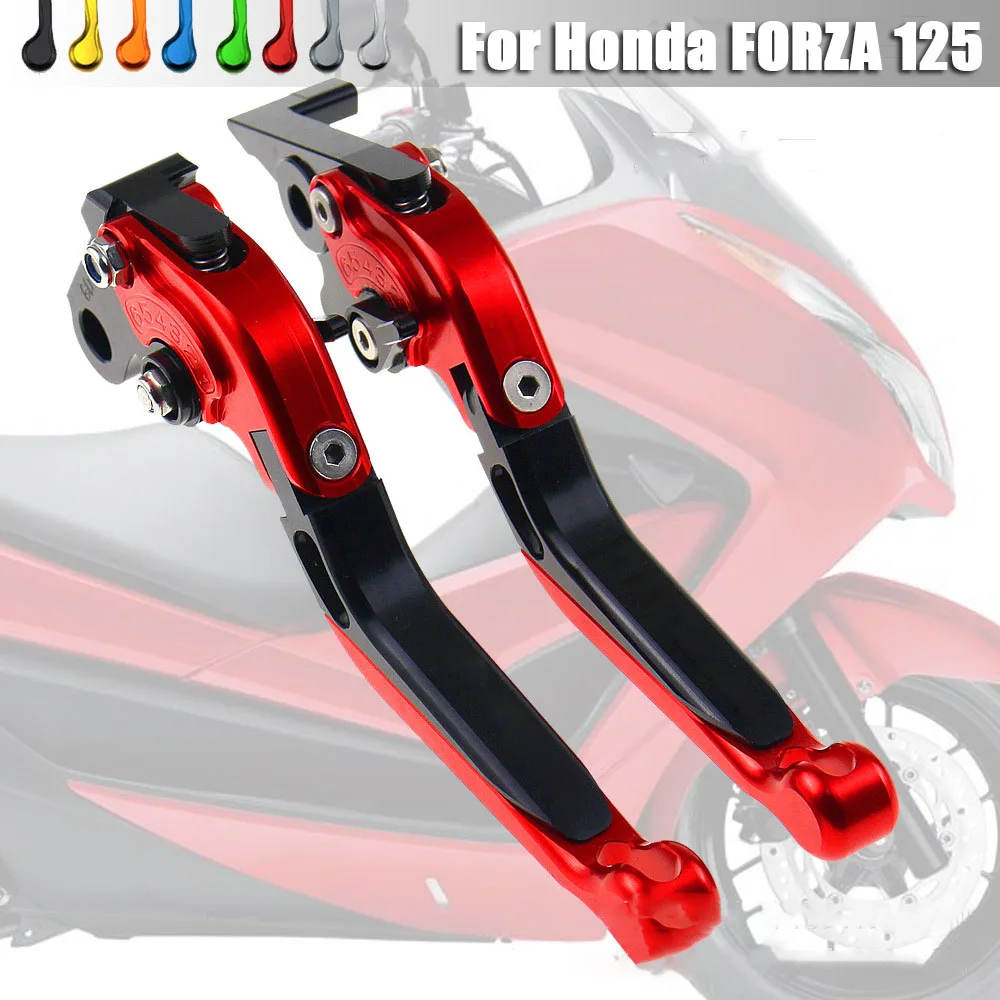 For Honda Forza125 Forza300 Forza250 Motorcycle Brake Clutch Levers CNC Foldable Adjustable Retractable Clutch Brake Levers Set