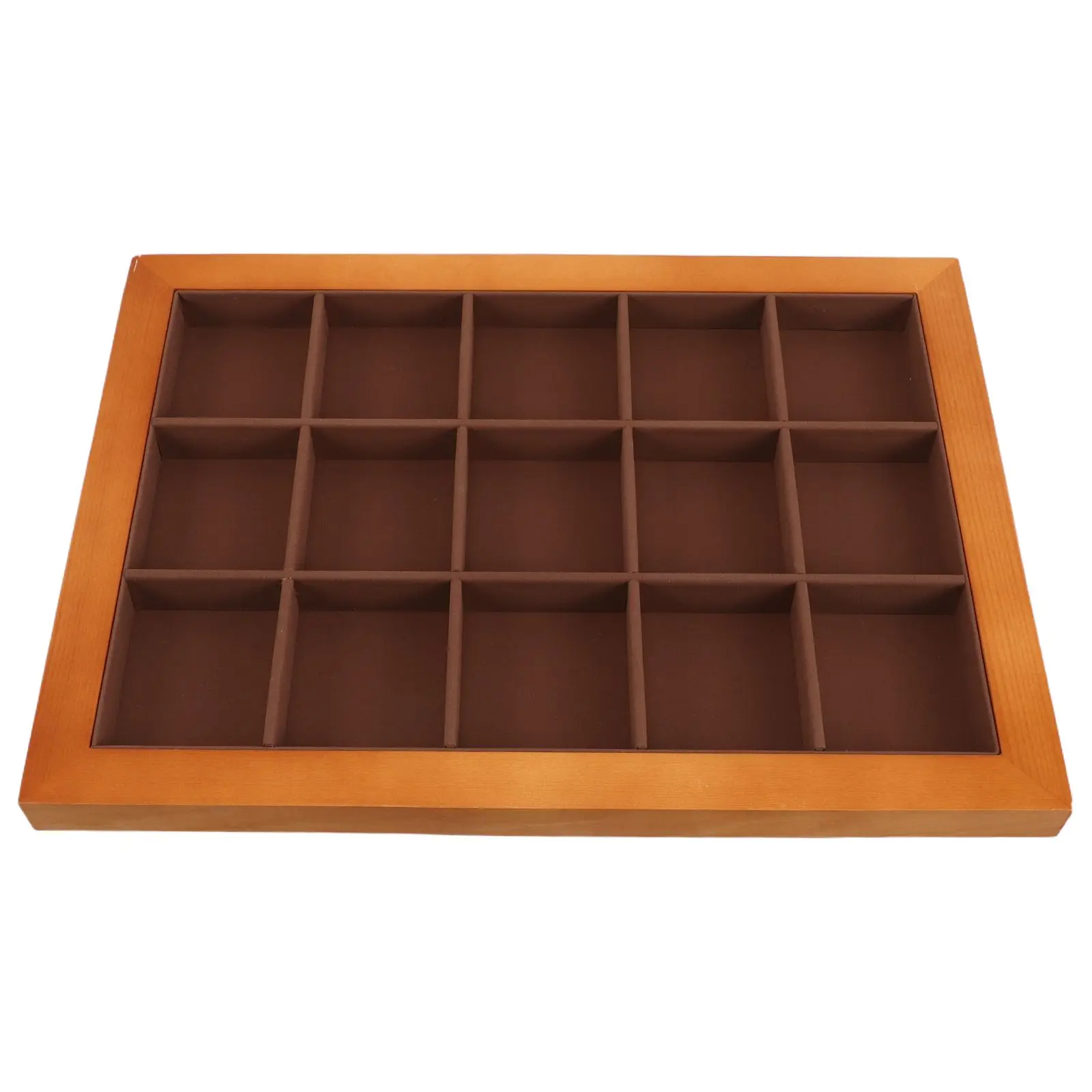 

Jewelry Dish Tray Organizer Necklace Ring Bracelet Vanity Plate Holder Display Walnut Wood Multifunctional Compact Exhibitions