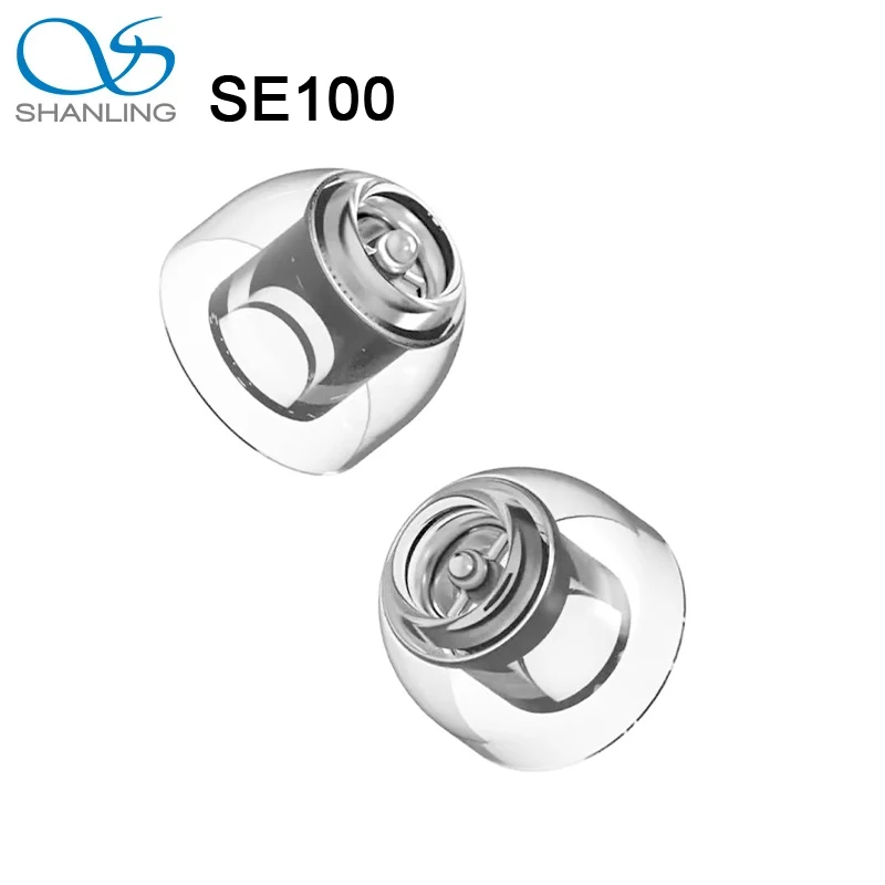 

SHANLING SE100 Silicone Eartips Ear Tip Built-In Metal Divider Reducing Second Harmonics Reducing Distortion