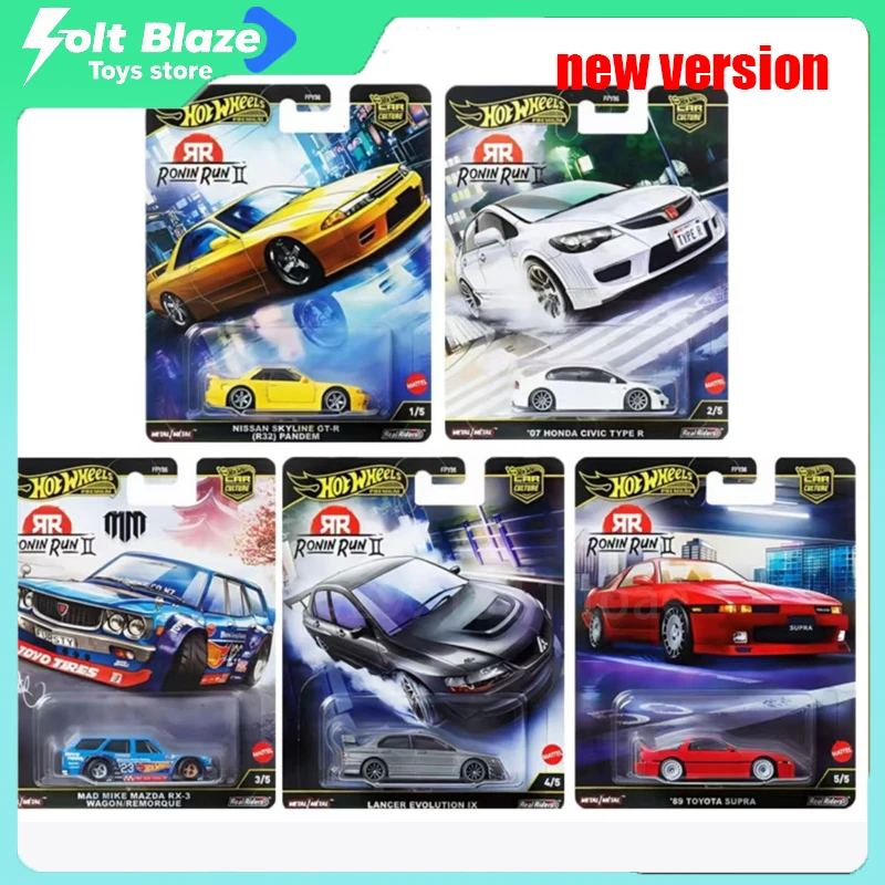 

Hot Wheels 2025 Car Culture Ronin Run 2 Series 1/64 Car Set Honda Diecast Car Model Alloy Collectible Cars Boy Birthday Gifts