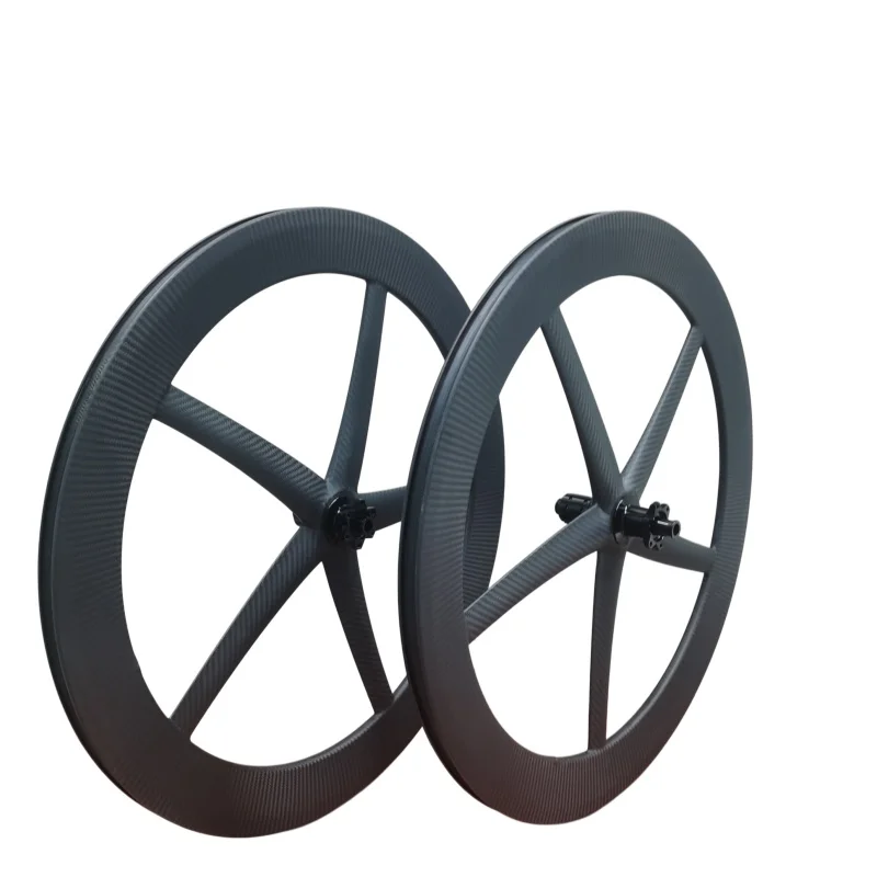 

QORA 700C Carbon Road Disc Wheelset 5 Spokes Outer Width 25mm Tubeless Disc Bicycle wheelset 100x12 142x12 XDR Central Lock