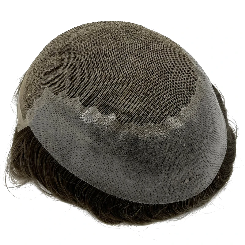 Q6 Breathable Human Hair Replacement System for Men Protesis Capilar Toupee Hair Patch - Durable Comfortable Hair Prosthetics