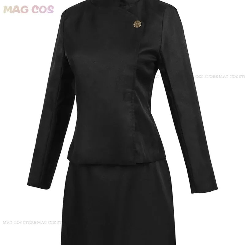 أنيمي JJK الموسم 2 شوكو Ieiri تأثيري حلي فستان أسود Ieiri Shōko شعر مستعار زي مدرسي تنورة المرأة دور الهالوين #4