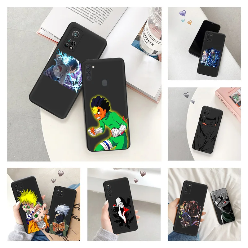 Phone Case for Samsung A40 A51 A52 A53 A54 A71 A72 A73 A74 A41 A42 A31 A32 A33 34 N-Narutos Uchihas Itachis Black Silicone Cover